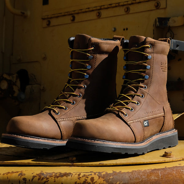 QLTY  Work Boot - The DNVR Steel Toe - Safety Toe, Moc Toe