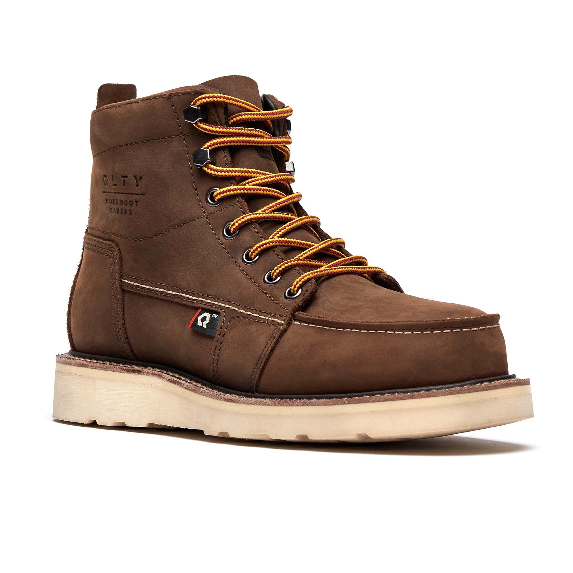 DNVR-ST 6" Moc Toe Boot : Moka (Steel Toe/Unlined)