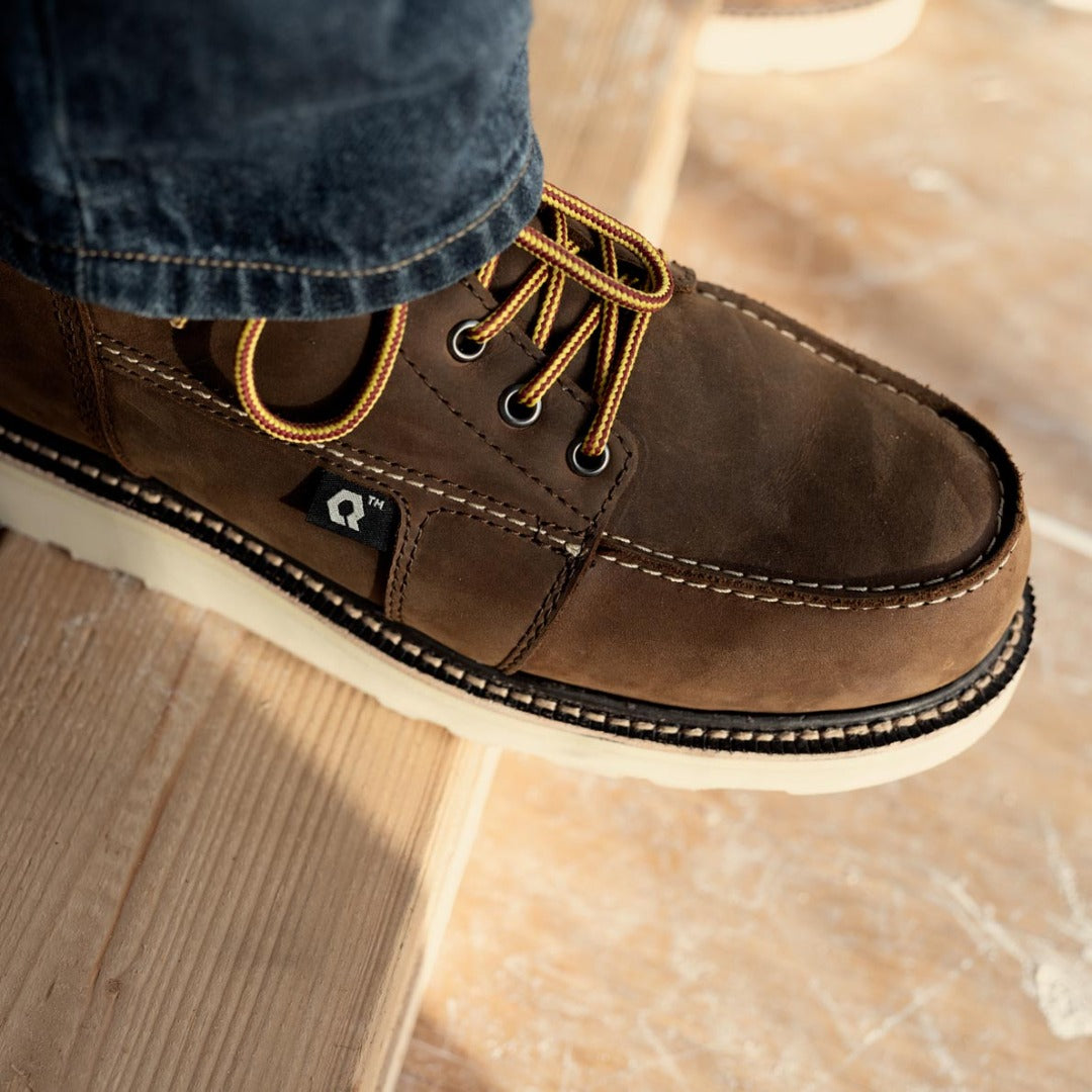 QLTY  Work Boot - The DNVR - Moc Toe, Goodyear Welt, White Sole